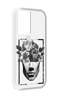 Чехол MyPads черно белая ваза в абстракции для OnePlus Nord N20 SE