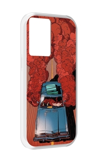 Чехол MyPads машина мчится с дымком для OnePlus Nord N20 SE
