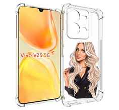 Чехол MyPads Платье-пиджак женский для Vivo V25 5G / V25e