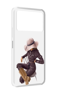Чехол MyPads загадочная-девушка-в-костюме женский для Infinix NOTE 12 VIP (X672)