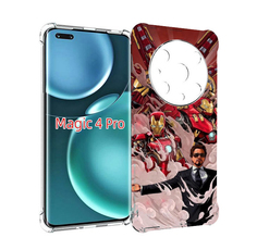 Чехол MyPads Тони-Старк-и-костюмы для Honor Magic4 Pro