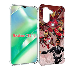 Чехол MyPads Тони-Старк-и-костюмы для Realme C33 4G