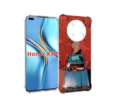 Чехол MyPads машина мчится с дымком для Honor X30 / Magic4 Lite 5G