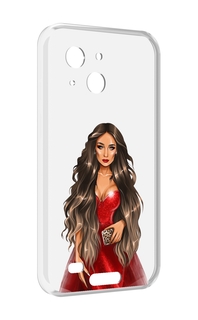 Чехол MyPads девушка-в-вечернем-платье женский для Oukitel WP20 / WP20 Pro