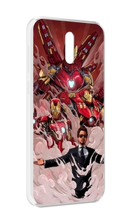 Чехол MyPads Тони-Старк-и-костюмы для Alcatel 3L (2019)
