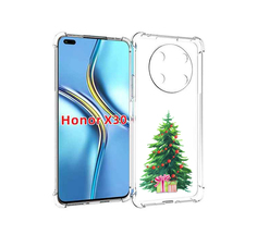 Чехол MyPads Елка новогодняя с подарками акварель для Honor X30 / Magic4 Lite 5G