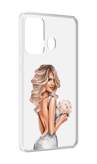 Чехол MyPads Роскошное-платье женский для ITEL A27 / ITEL P17