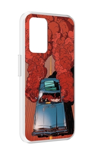 Чехол MyPads машина мчится с дымком для Realme GT Neo3T