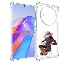 Чехол MyPads загадочная-девушка-в-костюме женский для Honor X40