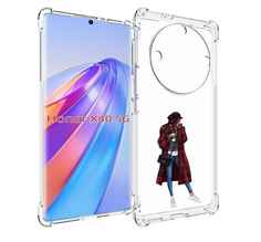 Чехол MyPads девушка-в-клетчатом-пальто для Honor X40