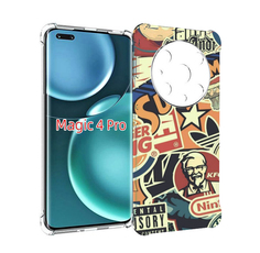 Чехол MyPads Лейблы-на-постере для Honor Magic4 Pro