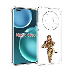 Чехол MyPads леопардовое платье женский для Honor Magic4 Pro