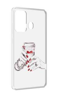Чехол MyPads Любовный-стакан для ITEL A27 / ITEL P17
