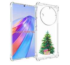 Чехол MyPads Елка новогодняя с подарками акварель для Honor X40