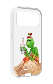 Чехол MyPads Гринч-в-платье для Oukitel F150 H2022