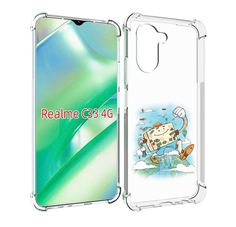 Чехол MyPads Счастливый чемодан для Realme C33 4G