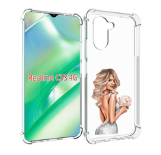 Чехол MyPads Роскошное-платье женский для Realme C33 4G
