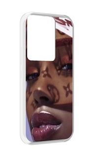 Чехол MyPads лицо девушки тень женский для Itel Vision 3 Plus / Itel P38 Pro