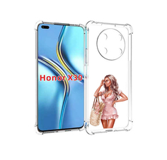 Чехол MyPads Девушка-в-мини-платье женский для Honor X30 / Magic4 Lite 5G