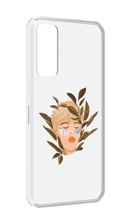 Чехол MyPads лицо-с-патчами для TCL 30 / TCL 30 5G / TCL 30+ plus