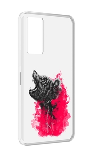 Чехол MyPads медведь в дымке для Infinix Note 11