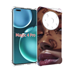 Чехол MyPads лицо девушки тень женский для Honor Magic4 Pro
