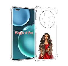 Чехол MyPads девушка-в-вечернем-платье женский для Honor Magic4 Pro