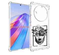 Чехол MyPads черно белая ваза в абстракции для Honor X40