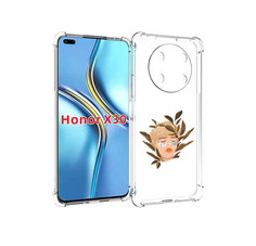 Чехол MyPads лицо-с-патчами для Honor X30 / Magic4 Lite 5G