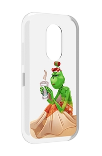 Чехол MyPads Гринч-в-платье для Doogee S61 / S61 Pro