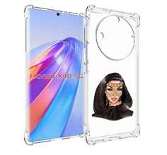 Чехол MyPads девушка-в-золотой-маске для Honor X40