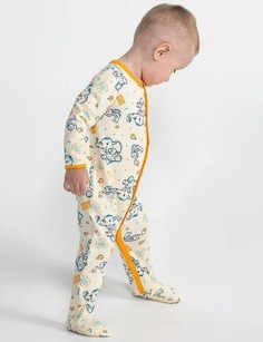 Комбинезон детский Cherubino CWNB 90045-21-285, оранжевый, 74