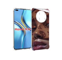 Чехол MyPads лицо девушки тень женский для Honor X30 / Magic4 Lite 5G