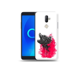 Чехол MyPads Tocco для Alcatel 3V медведь в дымке