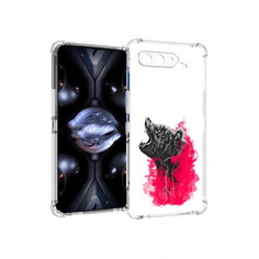 Чехол MyPads Tocco для Asus ROG Phone 5 Pro медведь в дымке