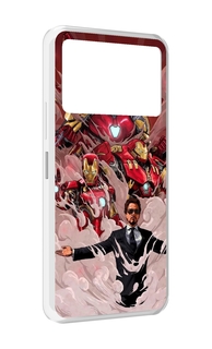 Чехол MyPads Тони-Старк-и-костюмы для Infinix NOTE 12 VIP (X672)