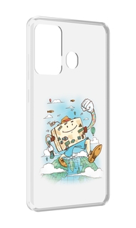 Чехол MyPads Счастливый чемодан для ITEL A27 / ITEL P17