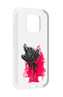 Чехол MyPads медведь в дымке для Oukitel WP18