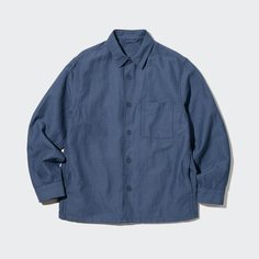 Рубашка мужская UNIQLO 450405COL67 синяя 2XS (доставка из-за рубежа)