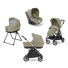 Коляска 3 В 1 Inglesina Electa с подставкой под люльку Stand Up Nolita Beige