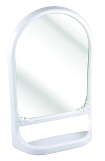 Зеркало настенное с полкой Альтернатива, 59 x 39 x 13 см, белое Alternativa