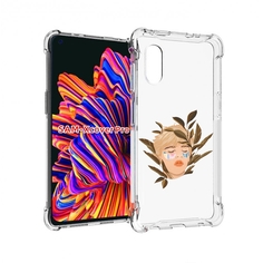 Чехол MyPads лицо-с-патчами для Samsung Galaxy Xcover Pro 1