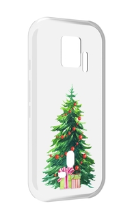 Чехол MyPads Елка новогодняя с подарками акварель для ZTE Nubia Red Magic 7S Pro
