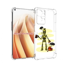 Чехол MyPads прикольный робот для OPPO Reno7 Pro 5G