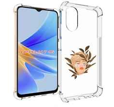 Чехол MyPads лицо-с-патчами для OPPO A17
