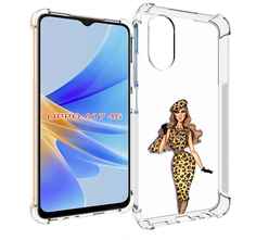 Чехол MyPads леопардовое платье женский для OPPO A17