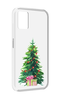Чехол MyPads Елка новогодняя с подарками акварель для UMIDIGI Bison 1
