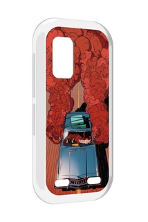 Чехол MyPads машина мчится с дымком для UleFone Armor X10 / X10 Pro
