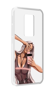Чехол MyPads девушка-в-прозрачной-одежде для Motorola Defy 2021