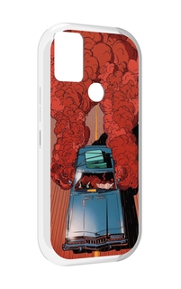 Чехол MyPads машина мчится с дымком для UMIDIGI A9
